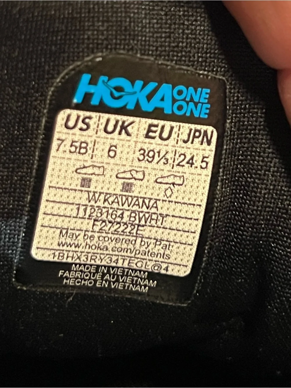 Hoka Kawana Womens Running Shoe - Size 7.5